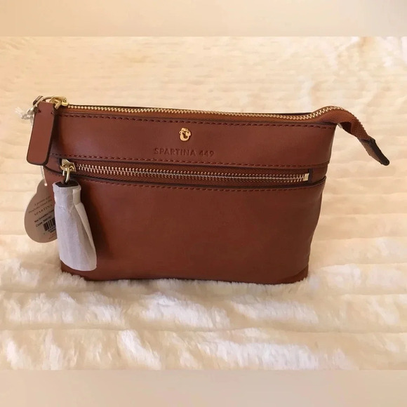 Spartina 449 Leather Convertible Crossbody Wristlet NWT - Picture 13 of 15